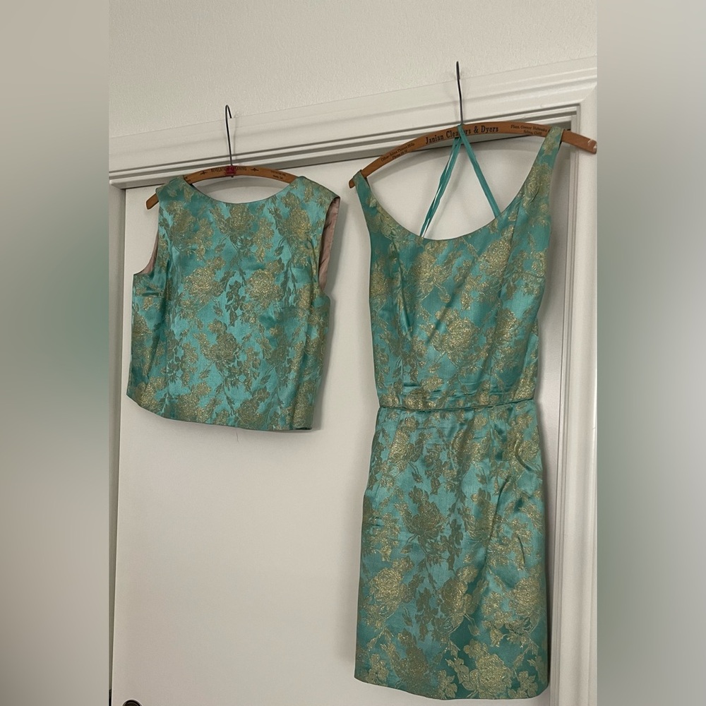Truly vintage 60s dress and sleeveless jacket